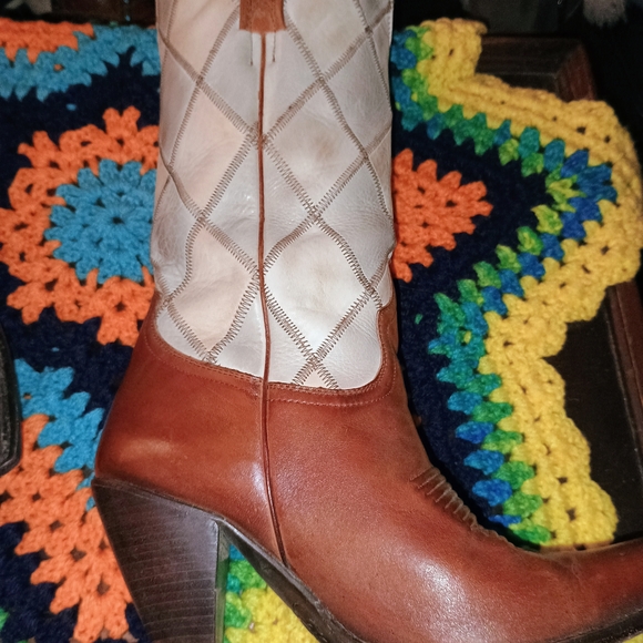 CHARLIE 1 HORSE BROWN LEATHER WESTERN STYLE BOOTS!! NEW - Picture 3 of 10